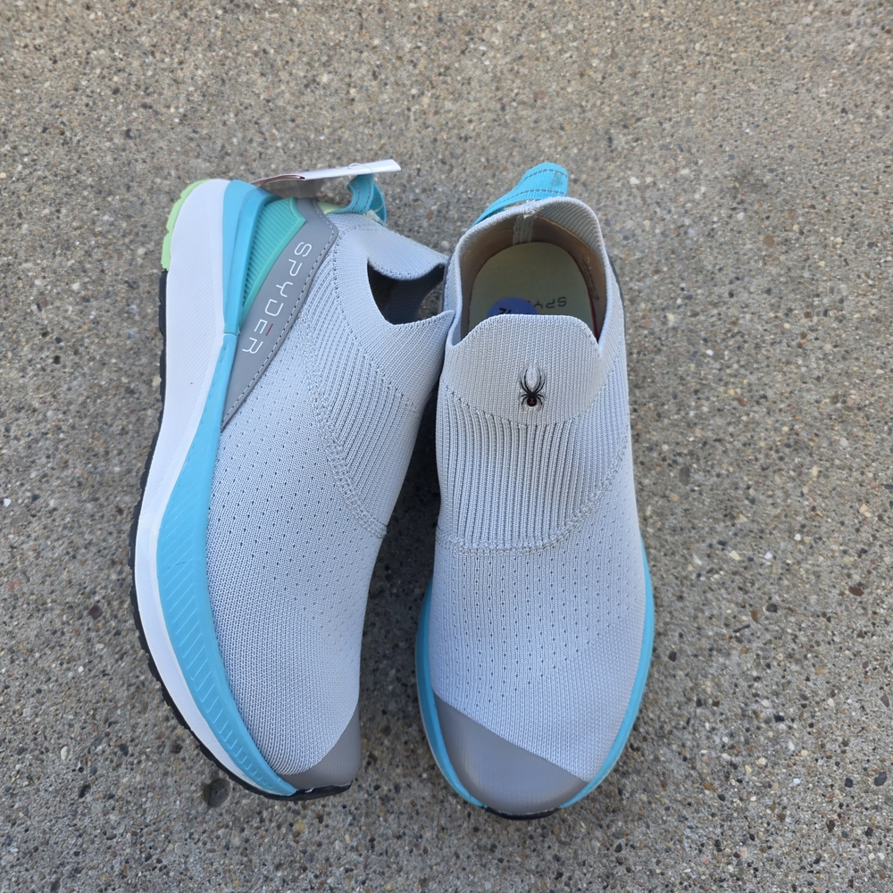 SPYDER Women's Gray and Blue Slip-On Sneakers Size 7.5 - Picture 8 of 11